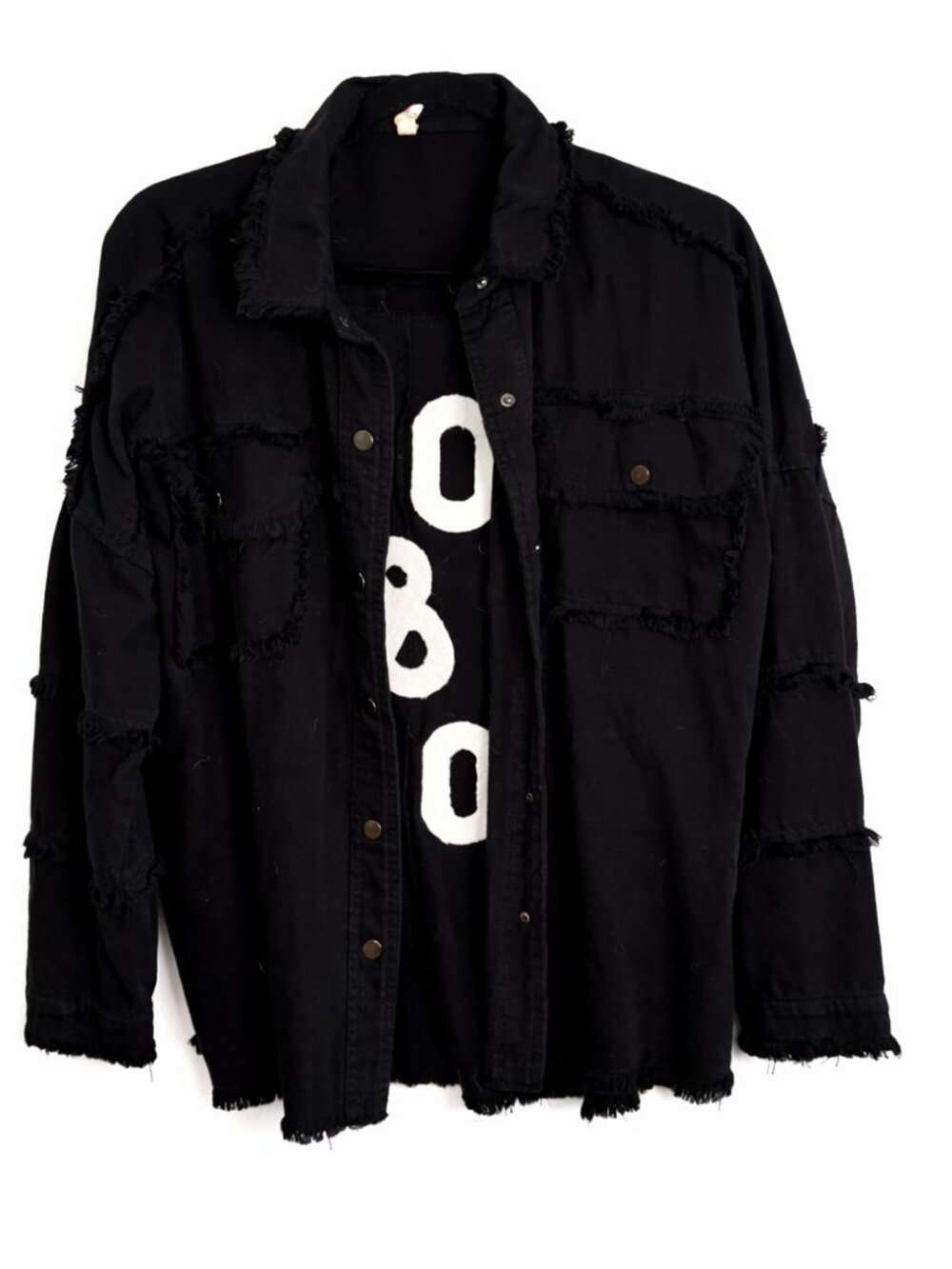Elan Rock and Roll Devan Black Button Up Jacket Size Medium - Picture 3 of 3